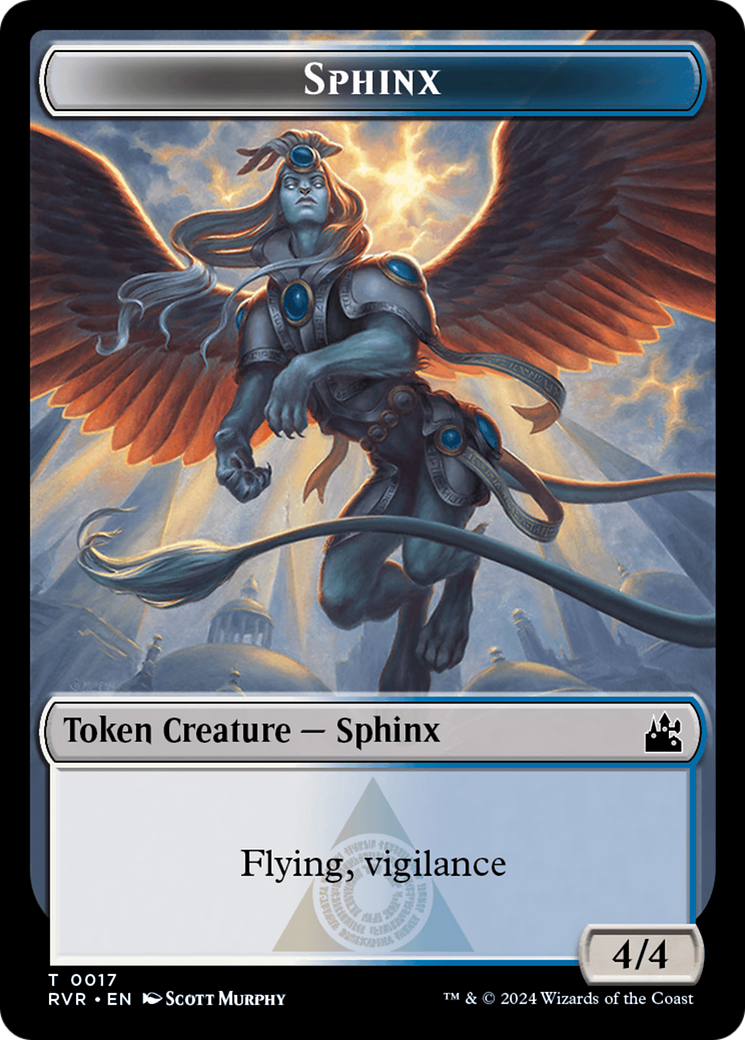 Sphinx Token [Ravnica Remastered Tokens] | Kessel Run Games Inc. 