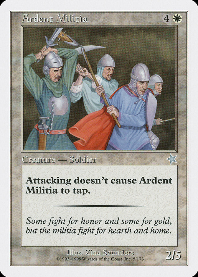 Ardent Militia [Starter 1999] | Kessel Run Games Inc. 