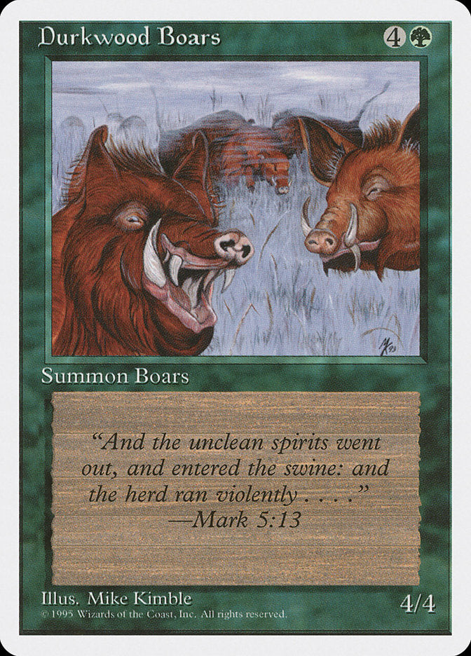 Durkwood Boars [Fourth Edition] | Kessel Run Games Inc. 