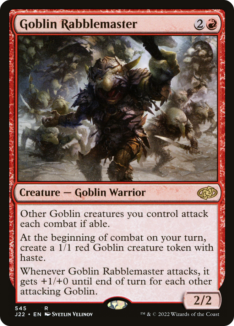 Goblin Rabblemaster [Jumpstart 2022] | Kessel Run Games Inc. 