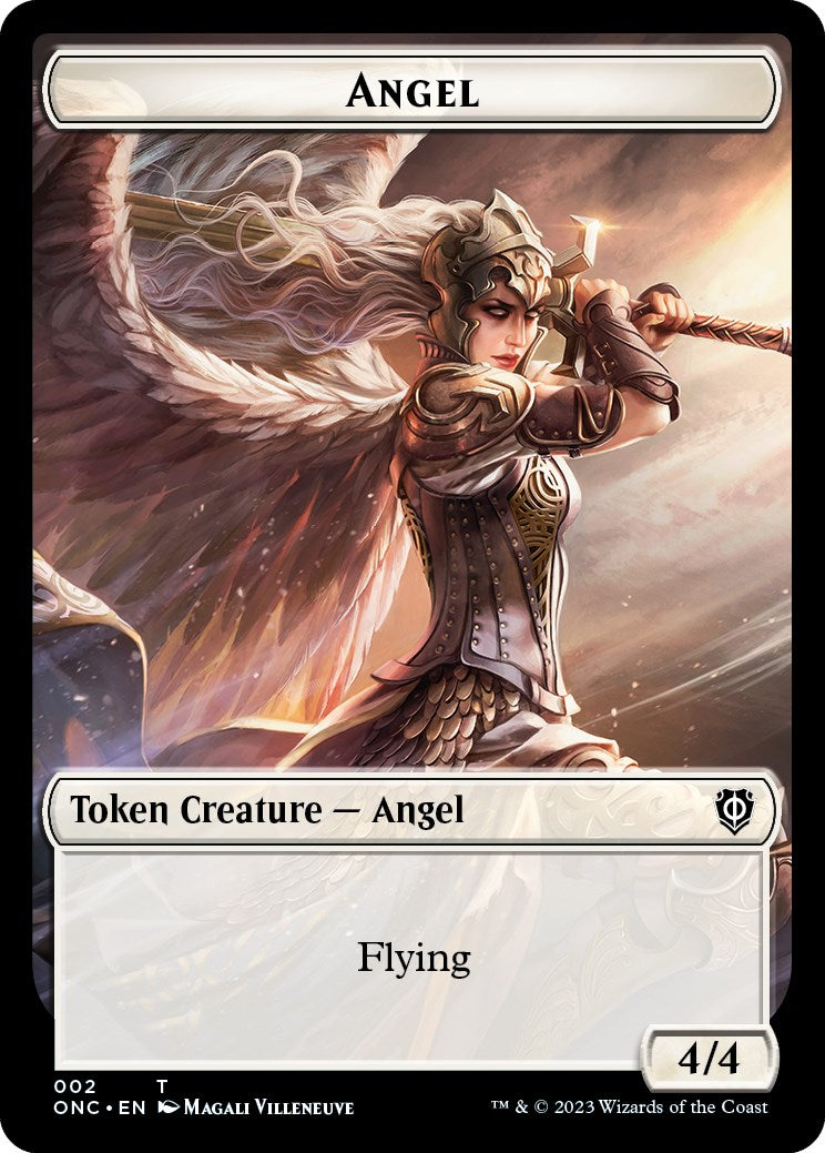 Soldier (007) // Angel Double-Sided Token [Phyrexia: All Will Be One Commander Tokens] | Kessel Run Games Inc. 