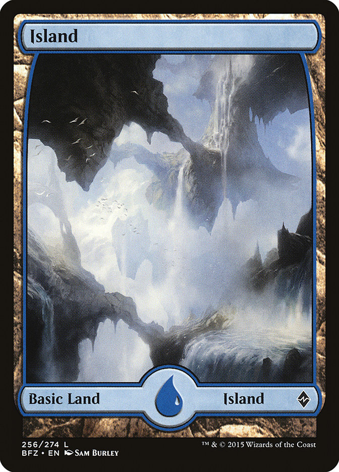 Island (256) (Full Art) [Battle for Zendikar] | Kessel Run Games Inc. 