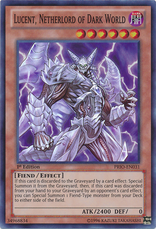 Lucent, Netherlord of Dark World [PRIO-EN031] Super Rare | Kessel Run Games Inc. 