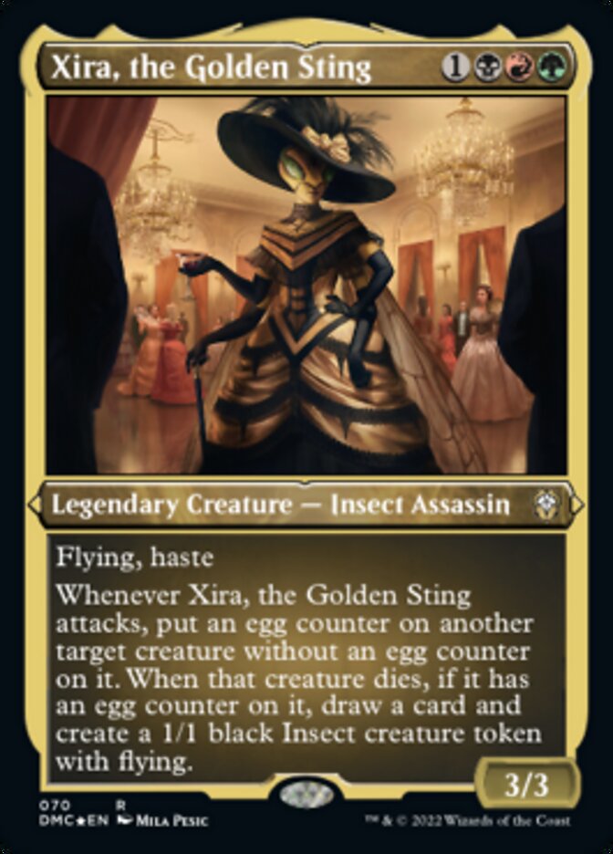 Xira, the Golden Sting (Foil Etched) [Dominaria United Commander] | Kessel Run Games Inc. 