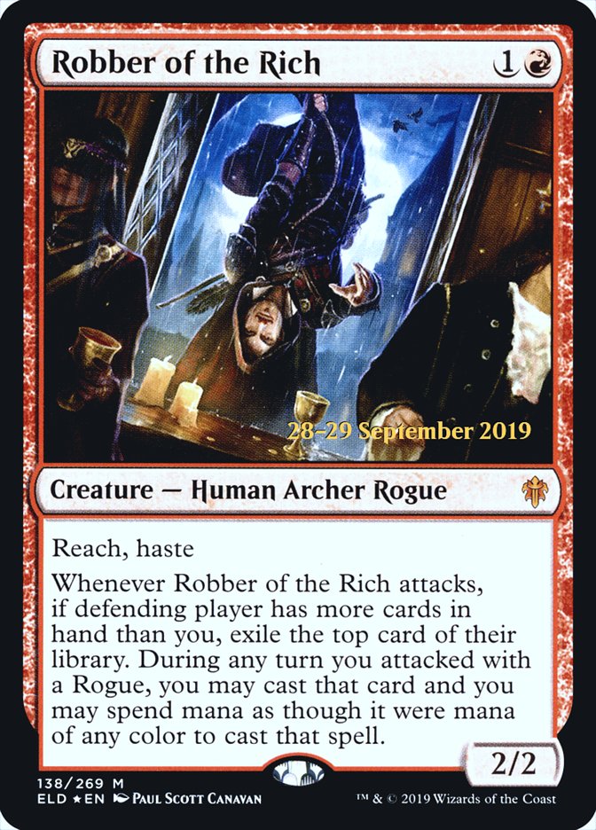 Robber of the Rich [Throne of Eldraine Prerelease Promos] | Kessel Run Games Inc. 