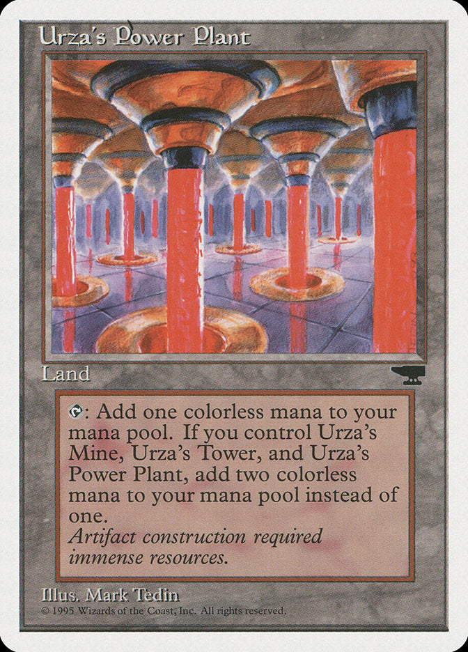 Urza's Power Plant (Red Columns) [Chronicles] | Kessel Run Games Inc. 