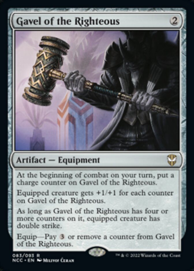 Gavel of the Righteous [Streets of New Capenna Commander] | Kessel Run Games Inc. 