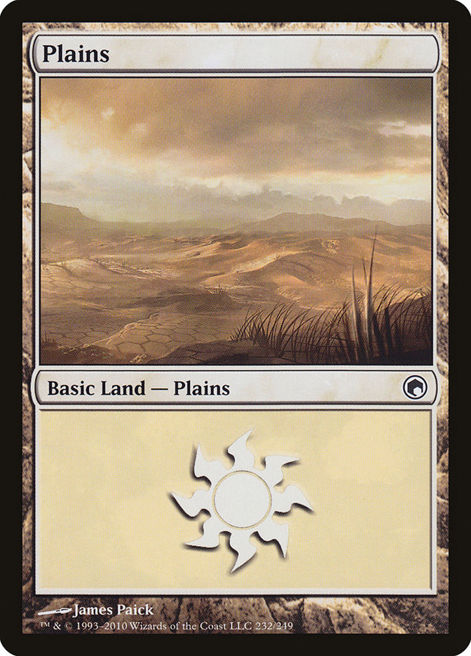 Plains (232) [Scars of Mirrodin] | Kessel Run Games Inc. 