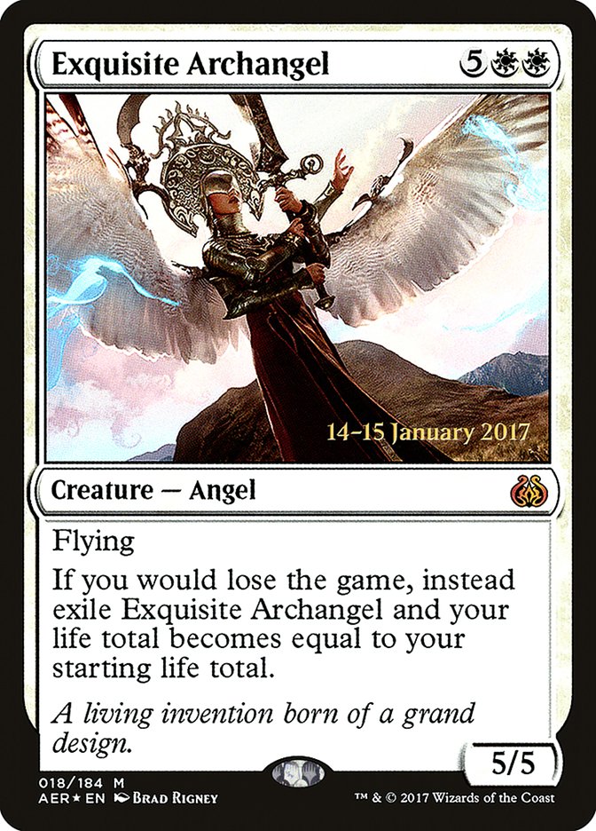 Exquisite Archangel [Aether Revolt Prerelease Promos] | Kessel Run Games Inc. 