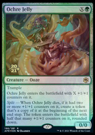 Ochre Jelly [Dungeons & Dragons: Adventures in the Forgotten Realms Prerelease Promos] | Kessel Run Games Inc. 