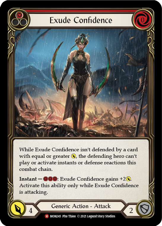 Exude Confidence [MON245] (Monarch)  1st Edition Normal | Kessel Run Games Inc. 