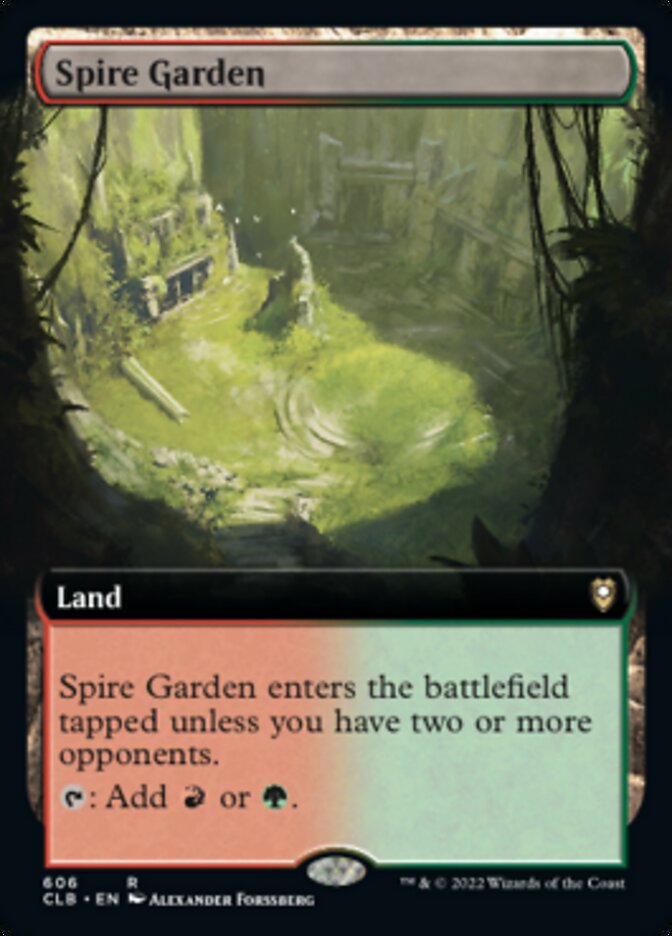 Spire Garden (Extended Art) [Commander Legends: Battle for Baldur's Gate] | Kessel Run Games Inc. 