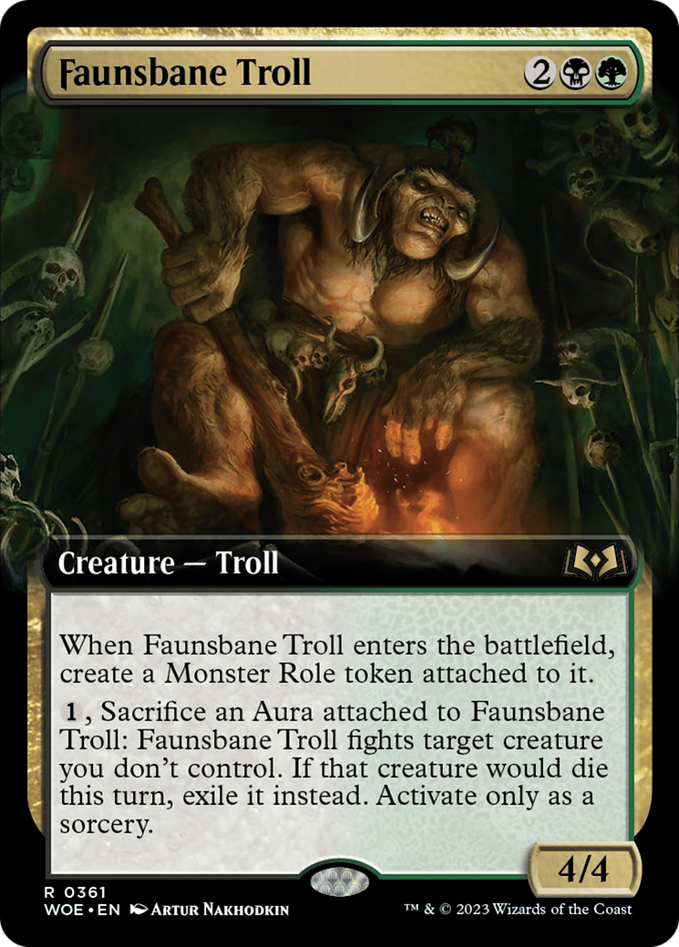 Faunsbane Troll (Extended Art) [Wilds of Eldraine] | Kessel Run Games Inc. 