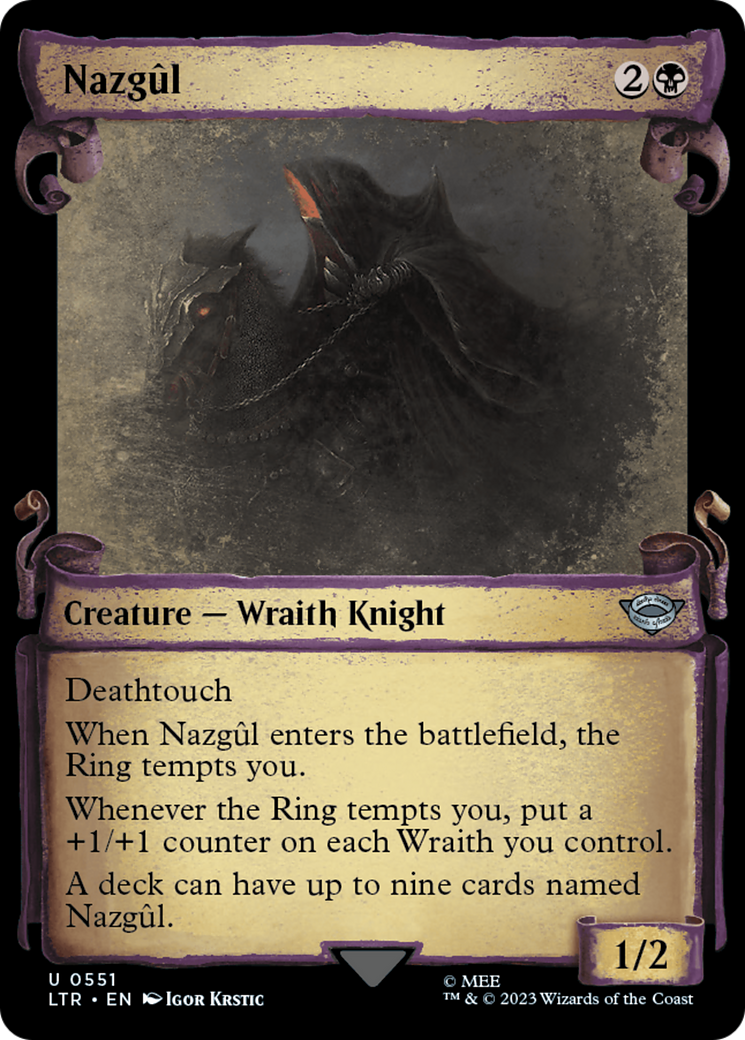 Nazgul (0551) [The Lord of the Rings: Tales of Middle-Earth Showcase Scrolls] | Kessel Run Games Inc. 