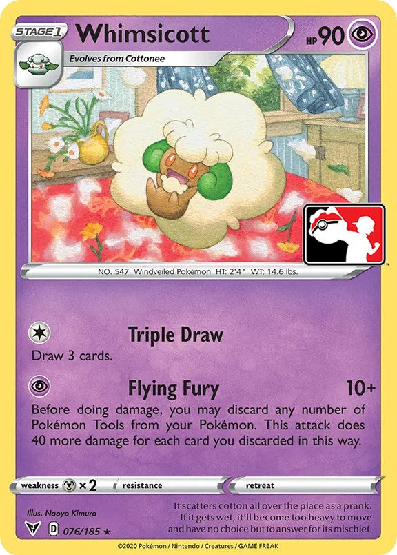 Whimsicott (076/185) [Prize Pack Series One] | Kessel Run Games Inc. 