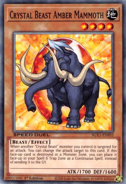 Crystal Beast Amber Mammoth [SGX1-ENF03] Common | Kessel Run Games Inc. 