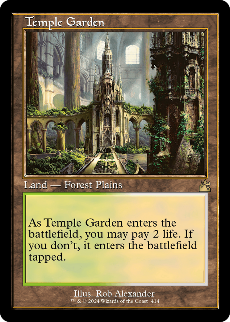 Temple Garden (Retro) [Ravnica Remastered] | Kessel Run Games Inc. 