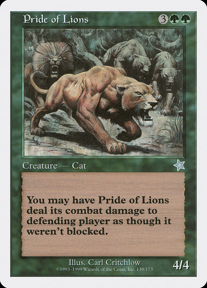 Pride of Lions [Starter 1999] | Kessel Run Games Inc. 