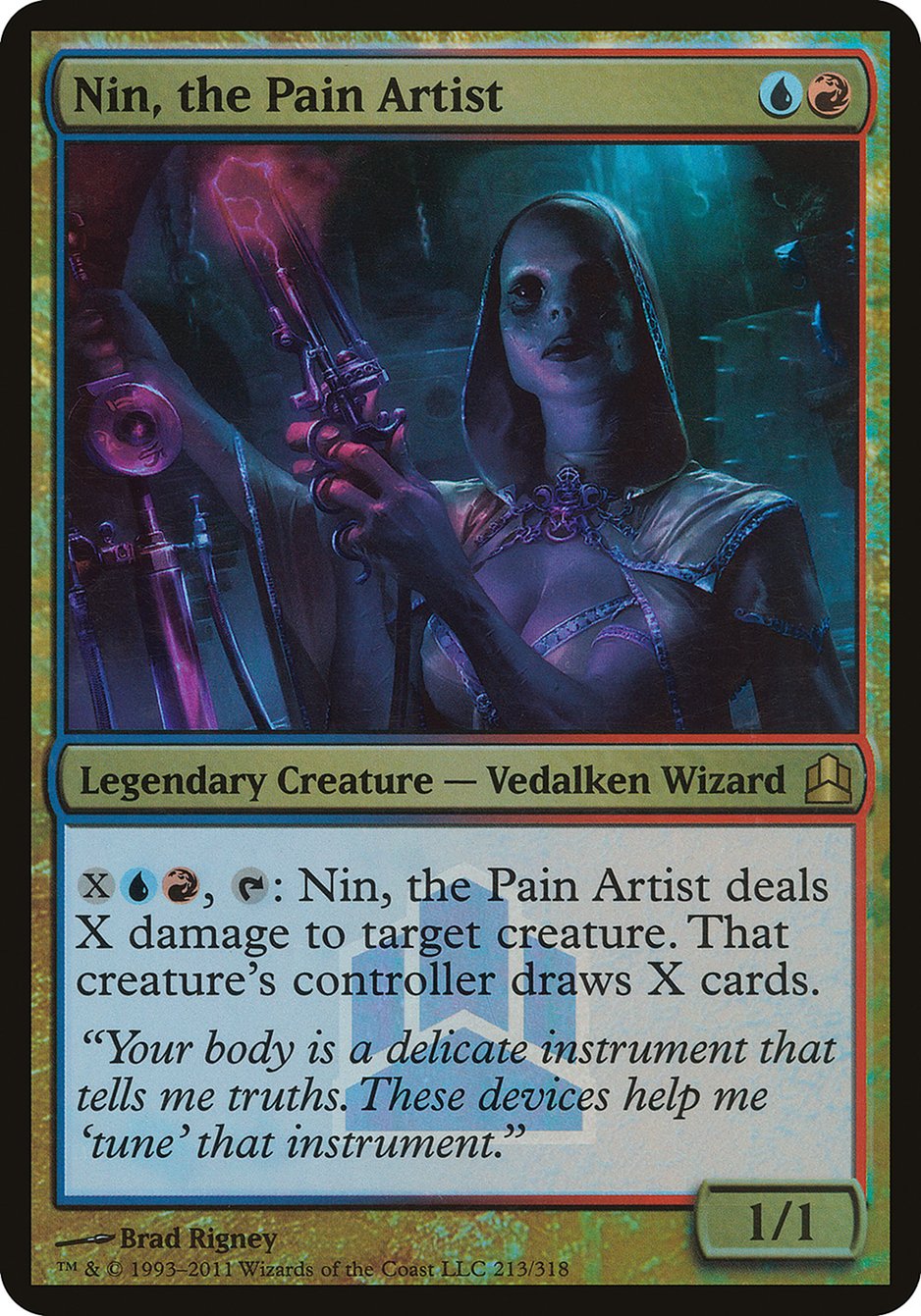 Nin, the Pain Artist (Launch) (Oversized) [Commander 2011 Oversized] | Kessel Run Games Inc. 