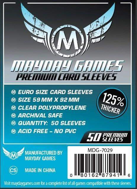 Mayday Games Premium Euro (59x92mm) 50ct | Kessel Run Games Inc. 