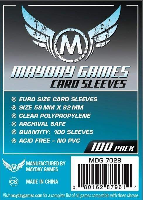 Mayday Games Euro Card (59x92mm) 100ct | Kessel Run Games Inc. 