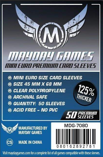 Mayday Games Premium Mini Euro (45x68mm) 50ct | Kessel Run Games Inc. 