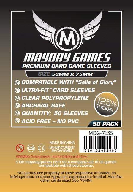 Mayday Games Premium "Sails of Glory" (50x75mm) 50Ct | Kessel Run Games Inc. 