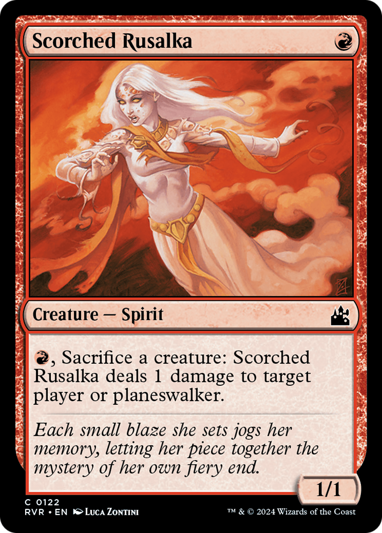 Scorched Rusalka [Ravnica Remastered] | Kessel Run Games Inc. 