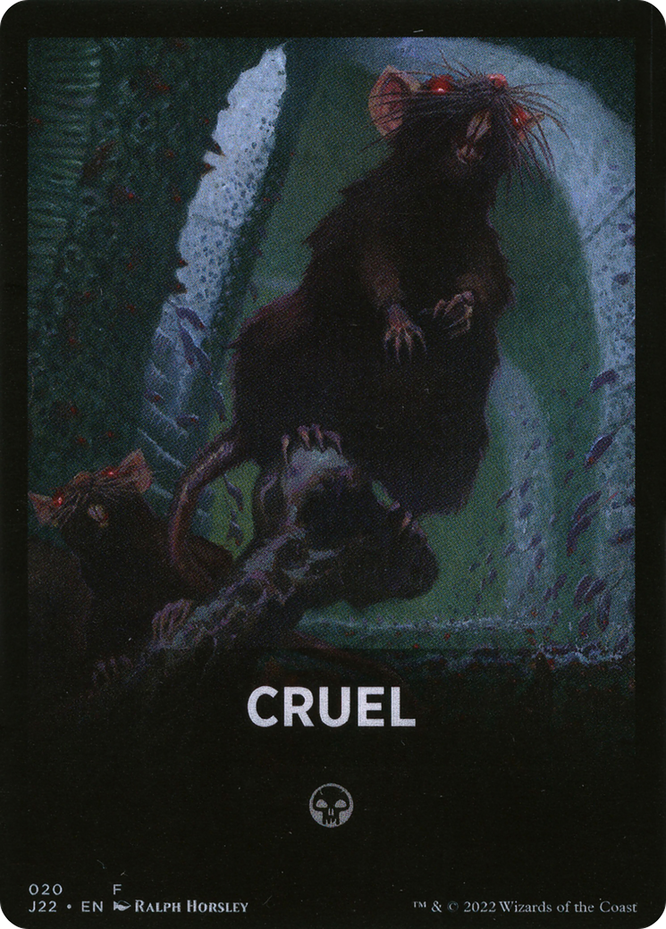 Cruel Theme Card [Jumpstart 2022 Front Cards] | Kessel Run Games Inc. 