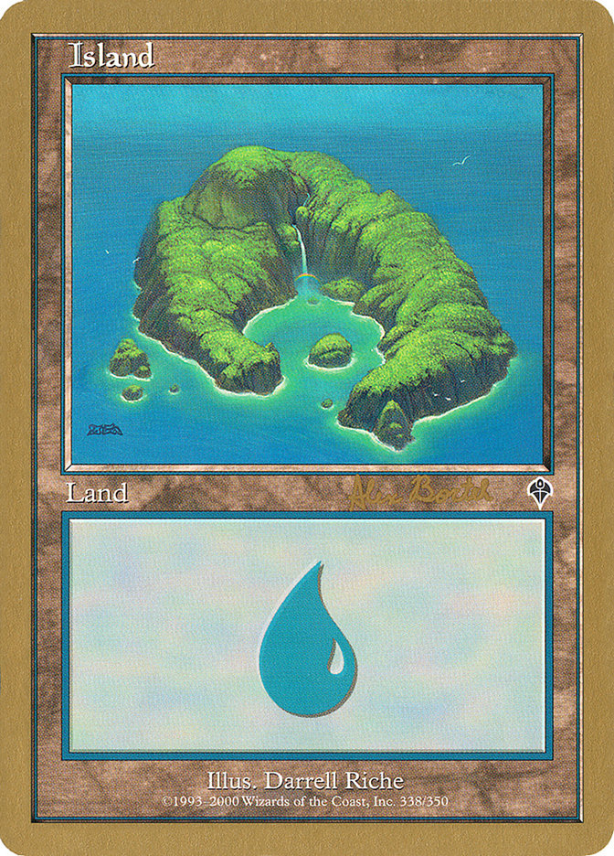 Island (ab338) (Alex Borteh) [World Championship Decks 2001] | Kessel Run Games Inc. 