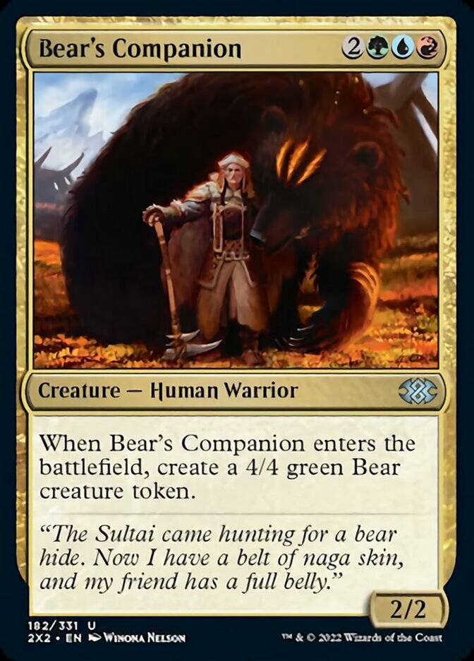 Bear's Companion [Double Masters 2022] | Kessel Run Games Inc. 