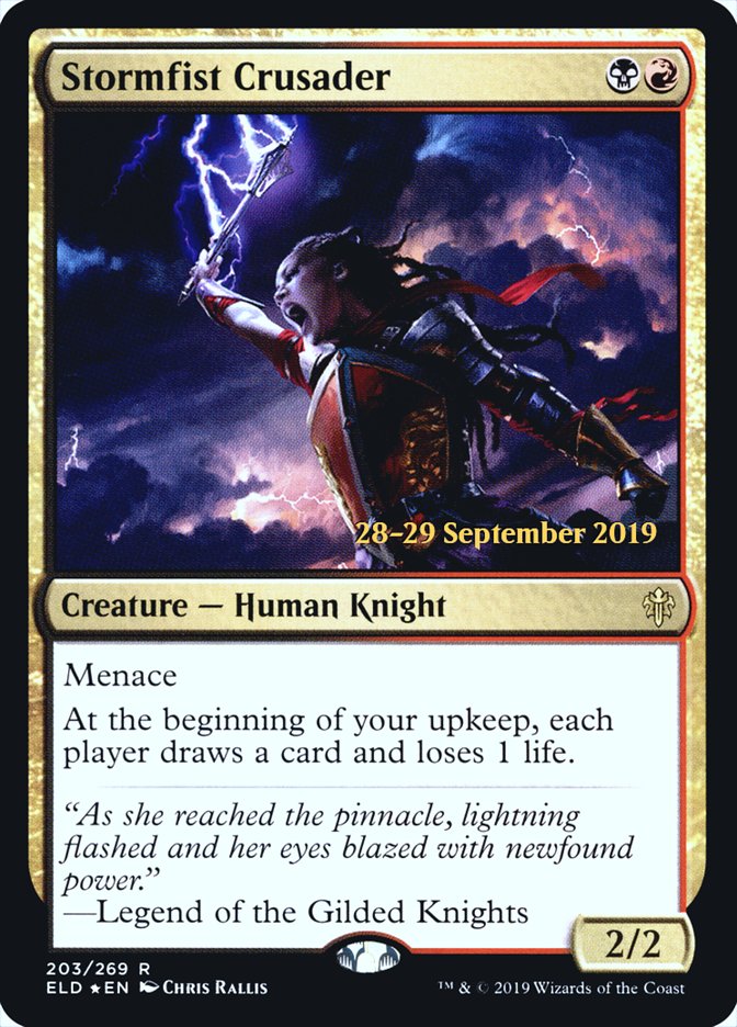 Stormfist Crusader [Throne of Eldraine Prerelease Promos] | Kessel Run Games Inc. 