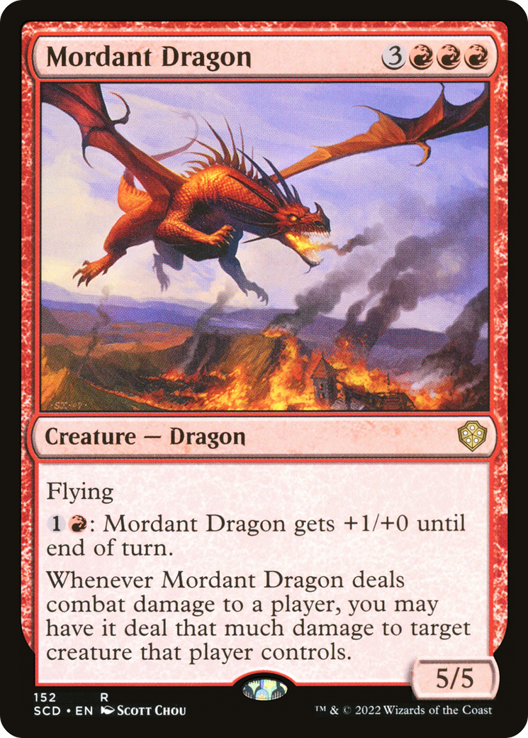 Mordant Dragon [Starter Commander Decks] | Kessel Run Games Inc. 