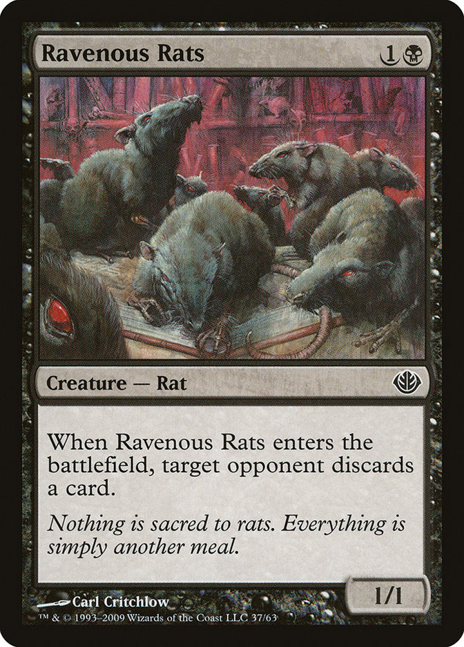Ravenous Rats [Duel Decks: Garruk vs. Liliana] | Kessel Run Games Inc. 