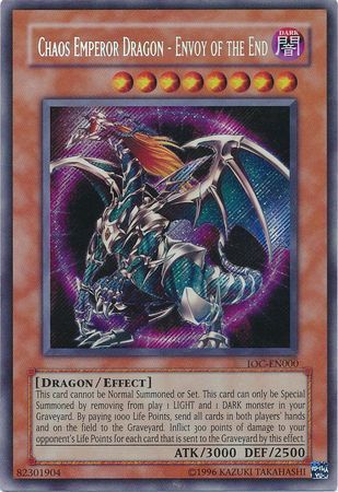 Chaos Emperor Dragon - Envoy of the End [IOC-EN000] Secret Rare | Kessel Run Games Inc. 