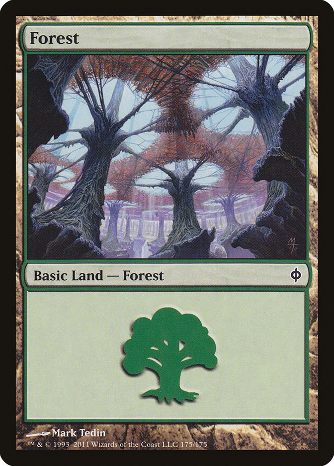 Forest (175) [New Phyrexia] | Kessel Run Games Inc. 