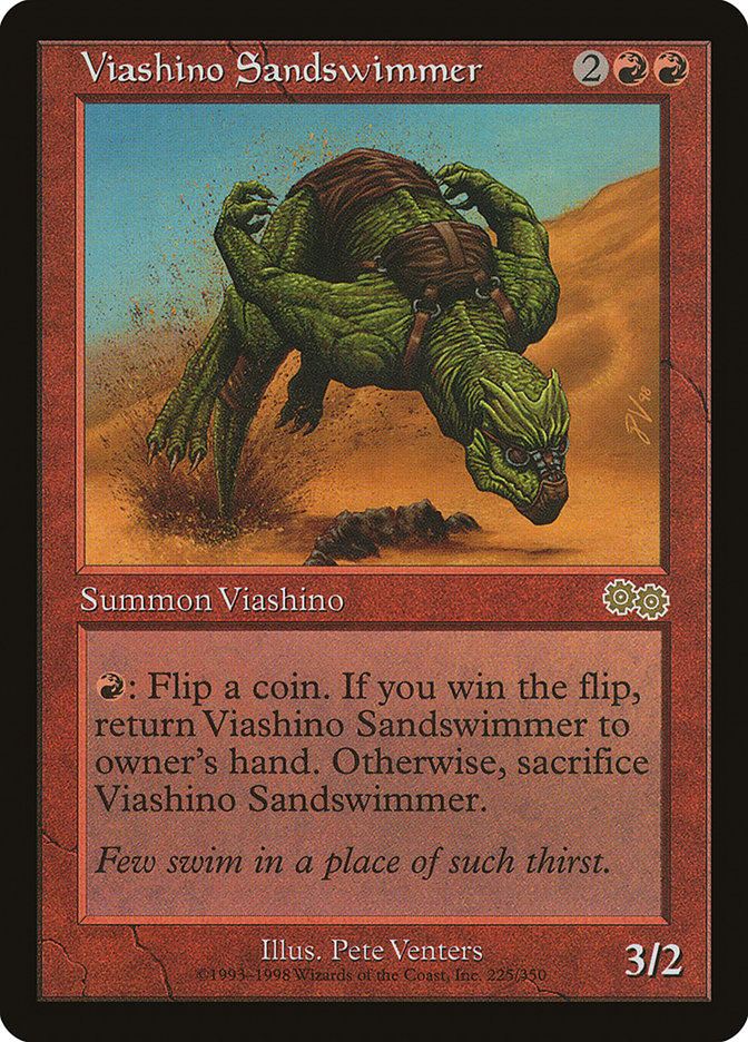 Viashino Sandswimmer [Urza's Saga] | Kessel Run Games Inc. 