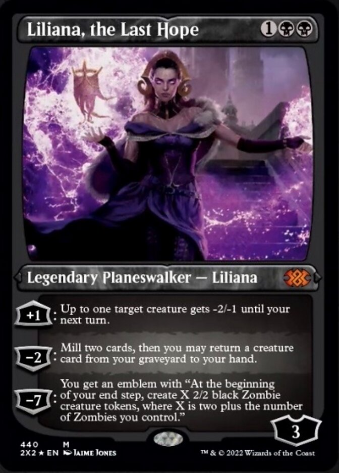 Liliana, the Last Hope (Foil Etched) [Double Masters 2022] | Kessel Run Games Inc. 