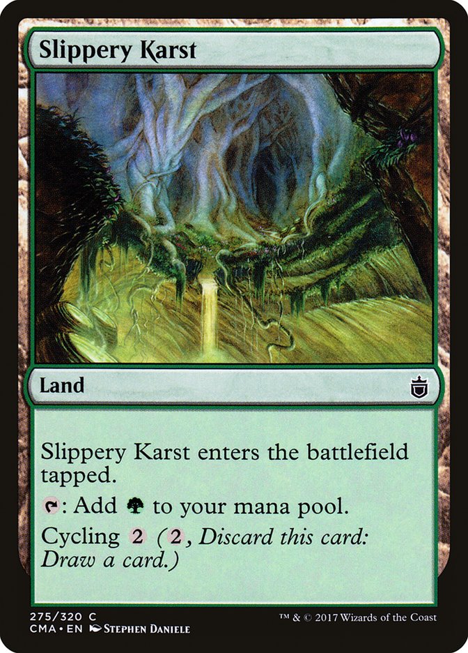 Slippery Karst [Commander Anthology] | Kessel Run Games Inc. 