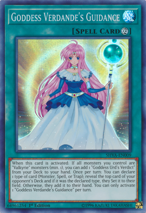 Goddess Verdande's Guidance [SHVA-EN009] Super Rare | Kessel Run Games Inc. 