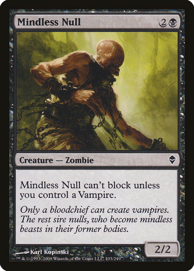 Mindless Null [Zendikar] | Kessel Run Games Inc. 