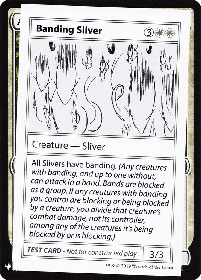 Banding Sliver [Mystery Booster Playtest Cards] | Kessel Run Games Inc. 