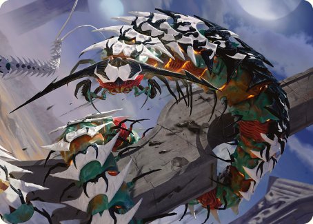 Atraxa's Skitterfang Art Card [Phyrexia: All Will Be One Art Series] | Kessel Run Games Inc. 