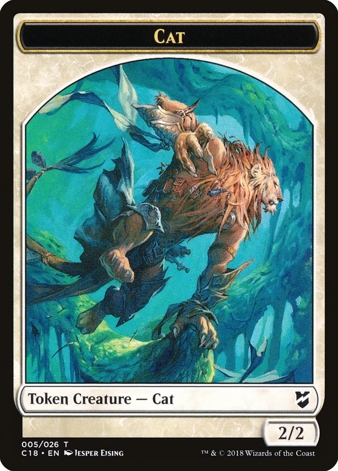 Cat Token [Commander 2018 Tokens] | Kessel Run Games Inc. 