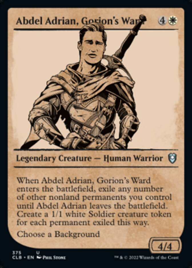Abdel Adrian, Gorion's Ward (Showcase) [Commander Legends: Battle for Baldur's Gate] | Kessel Run Games Inc. 