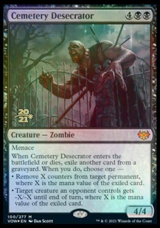 Cemetery Desecrator [Innistrad: Crimson Vow Prerelease Promos] | Kessel Run Games Inc. 