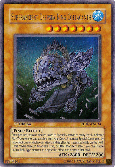 Superancient Deepsea King Coelacanth [PTDN-EN034] Ultra Rare | Kessel Run Games Inc. 