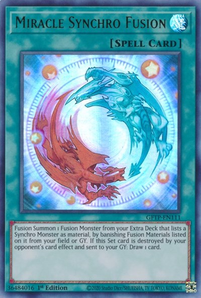 Miracle Synchro Fusion [GFTP-EN111] Ultra Rare | Kessel Run Games Inc. 