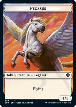 Pegasus // Faerie Double-Sided Token [Starter Commander Decks] | Kessel Run Games Inc. 