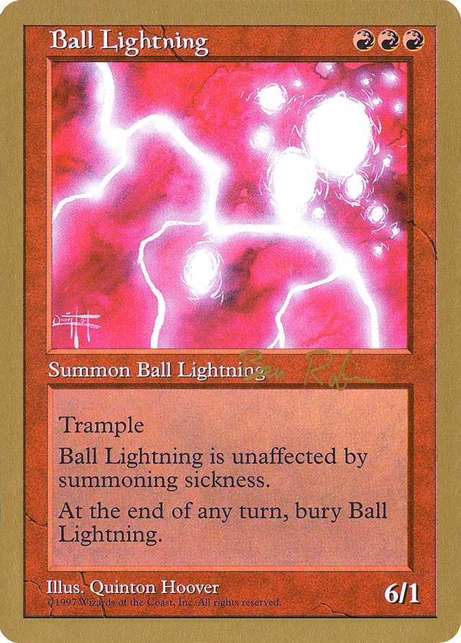 Ball Lightning (Ben Rubin) [World Championship Decks 1998] | Kessel Run Games Inc. 